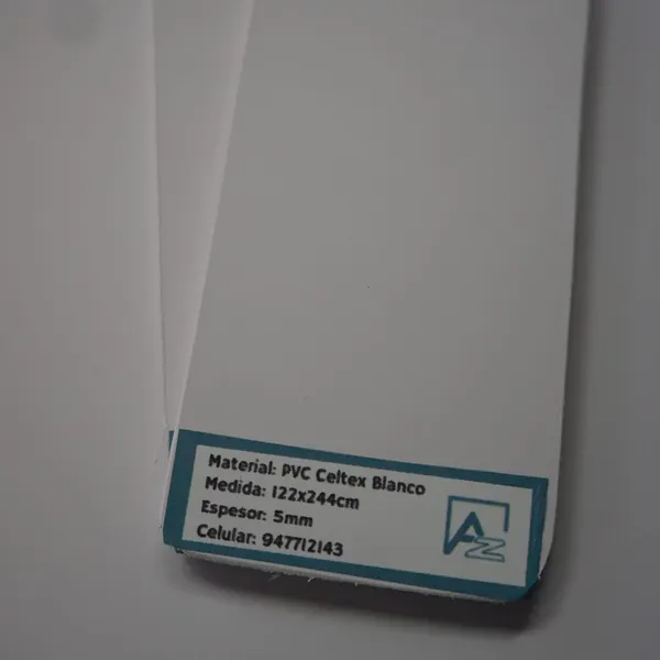 PVC-Celtex Blanco Plancha 10mm - 13